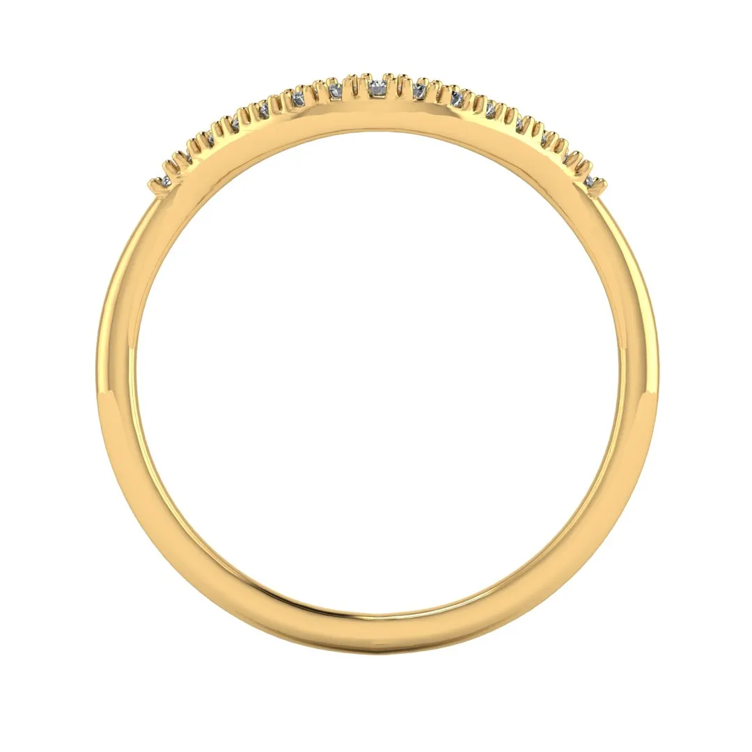 "Leia" Micro Set 0.20ct Diamond Shaped Eternity Ring ET21