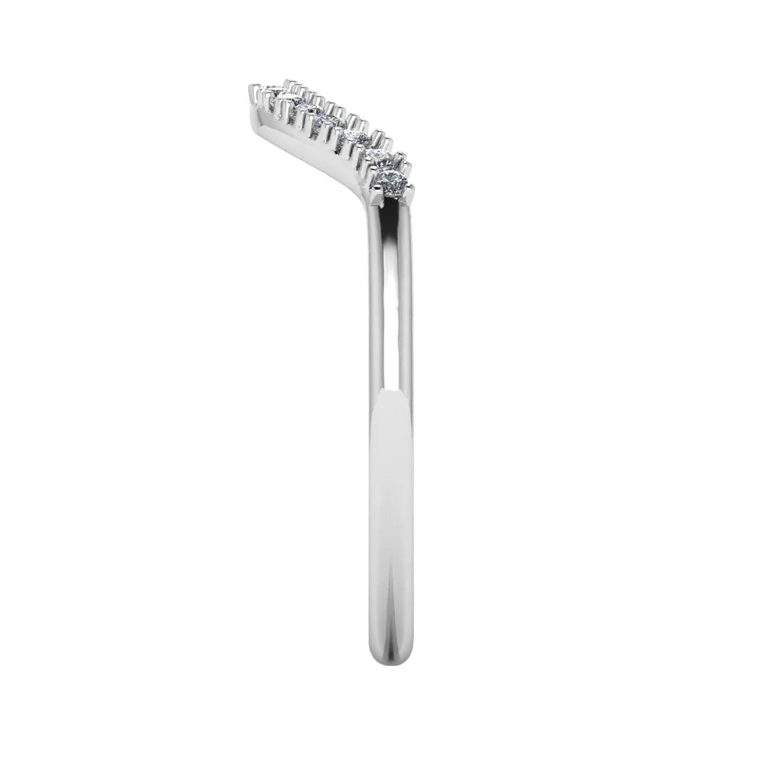 "Leia" Micro Set 0.20ct Diamond Shaped Eternity Ring ET21