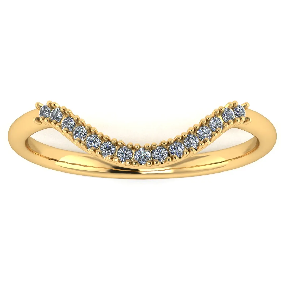 "Leia" Micro Set 0.20ct Diamond Shaped Eternity Ring ET21