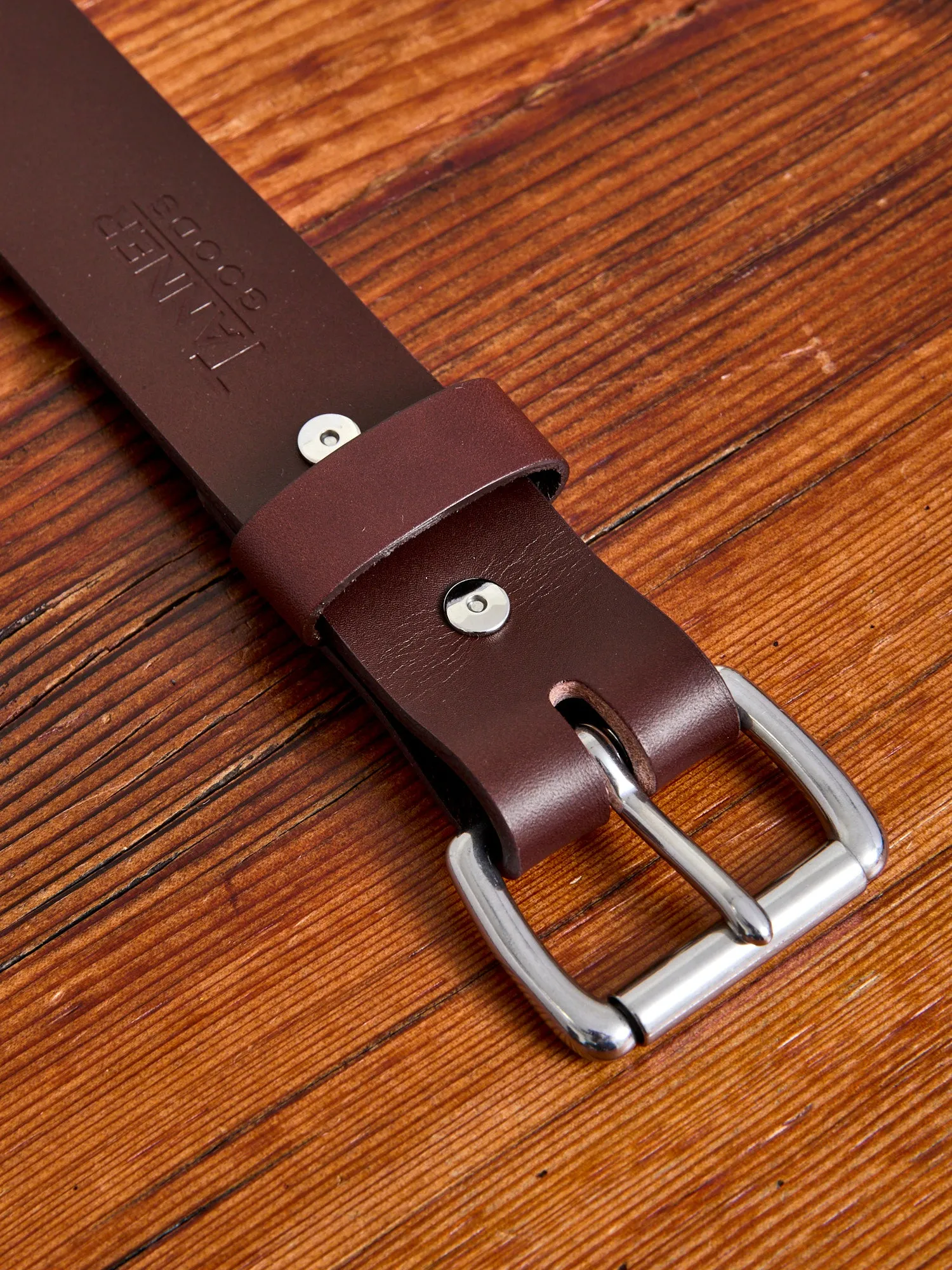 "Standard" 11oz Leather Belt in Cognac