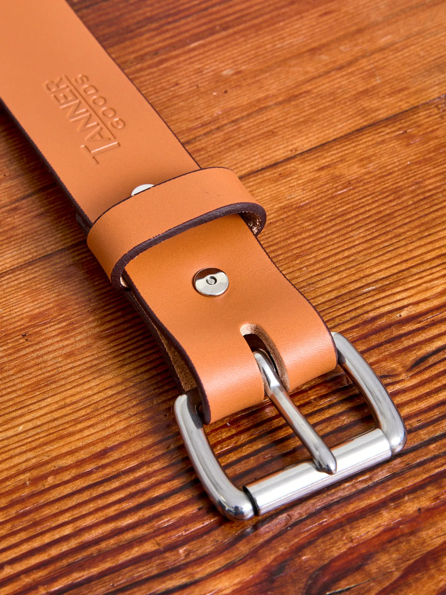 "Standard" 11oz Leather Belt in Saddle Tan