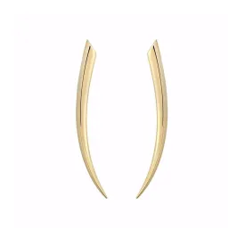 Sabre Fine Medium Earrings - 18ct Yellow Gold