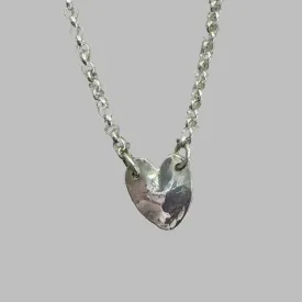 Silver heart necklace