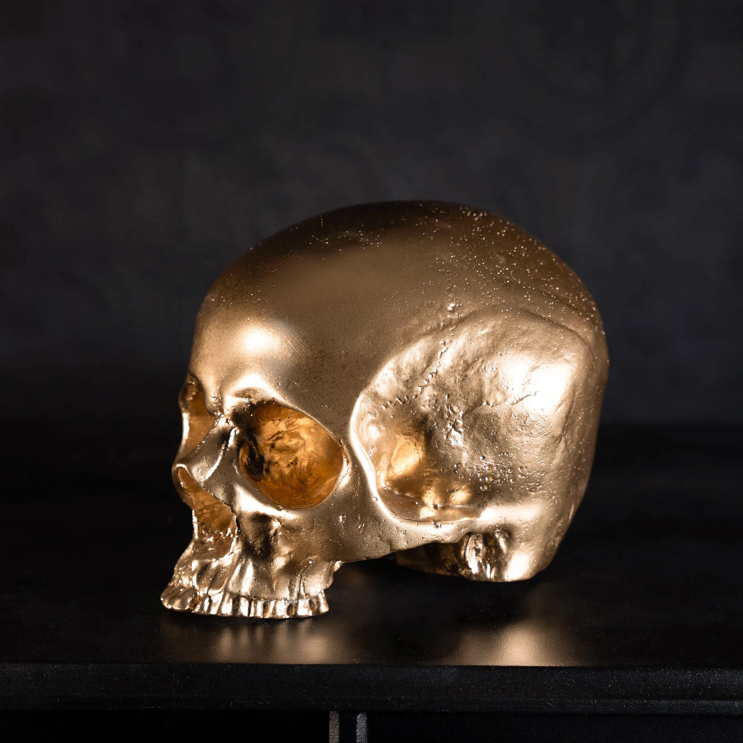 Skull of Jane Doe Ornament - Gold