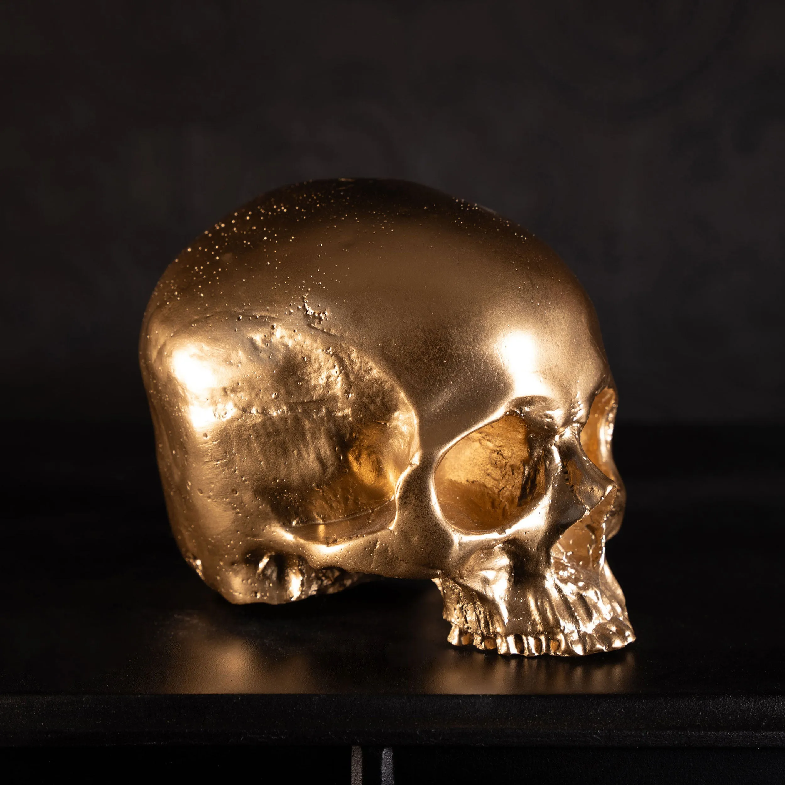 Skull of Jane Doe Ornament - Gold