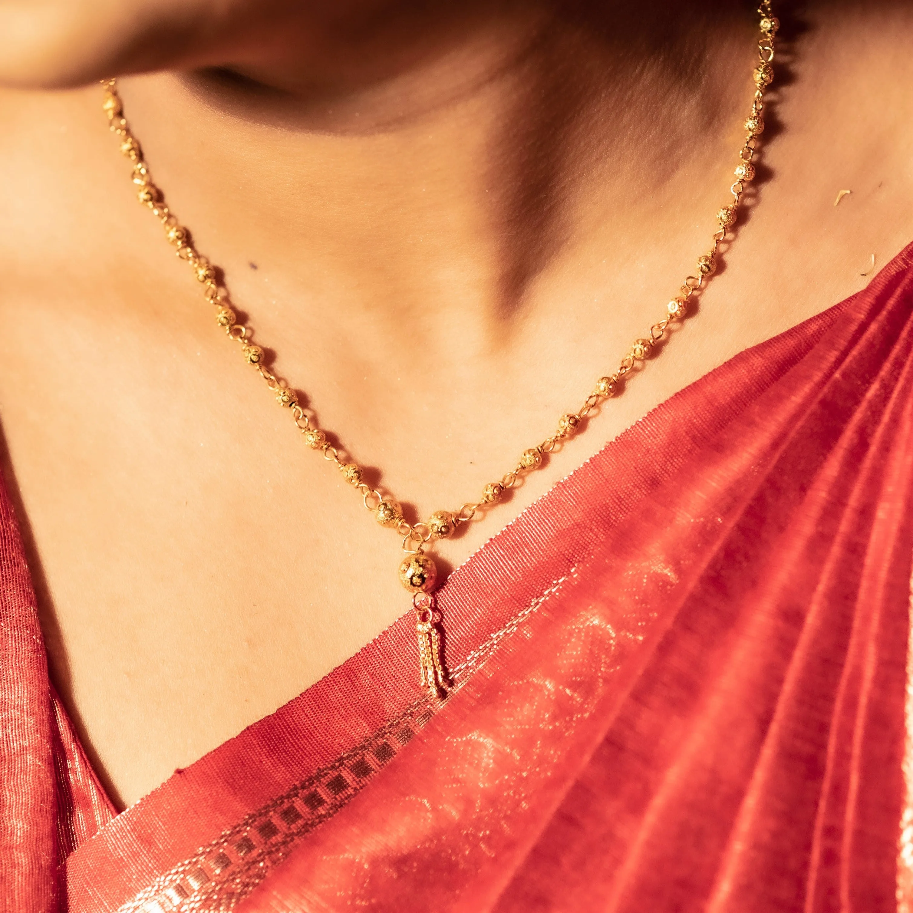 Small Ball Chain Necklace Set