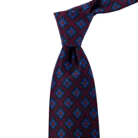 Sovereign Grade Burgundy Diamond Ancient Madder Silk Tie