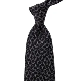 Sovereign Grade Navy and White Swirl Jacquard Tie