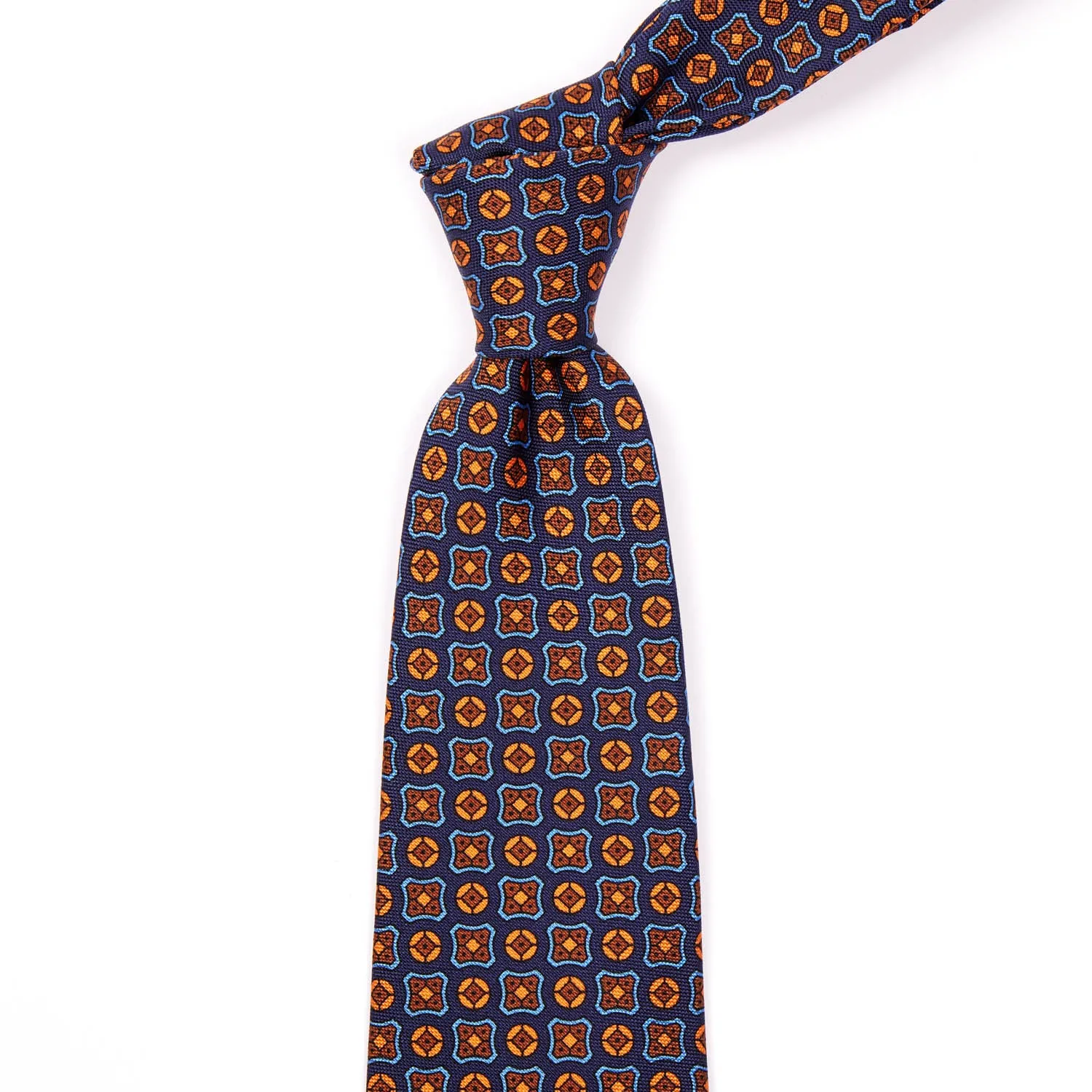 Sovereign Grade Navy Hopsack Tie, 150 cm