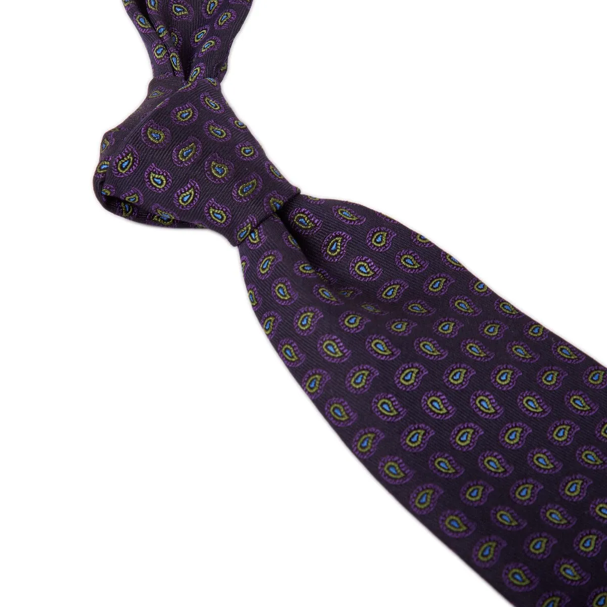 Sovereign Grade Navy Paisley Jacquard Silk Tie