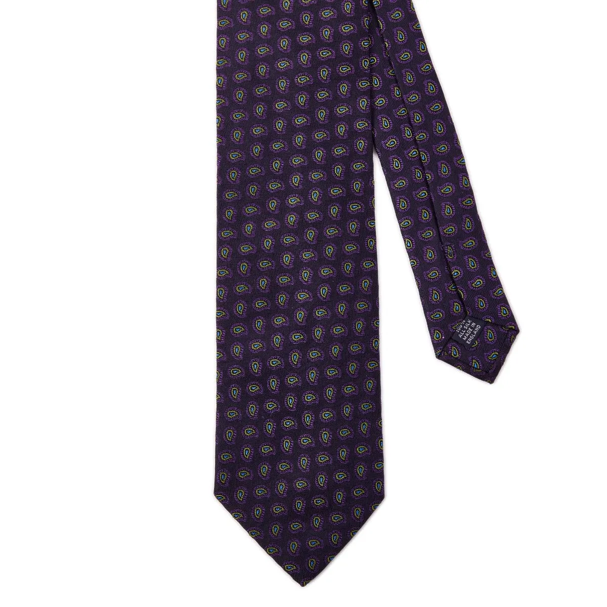 Sovereign Grade Navy Paisley Jacquard Silk Tie