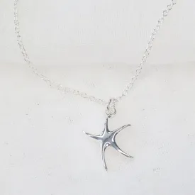 Staryu ~ Sterling Silver Plated Starfish Necklace
