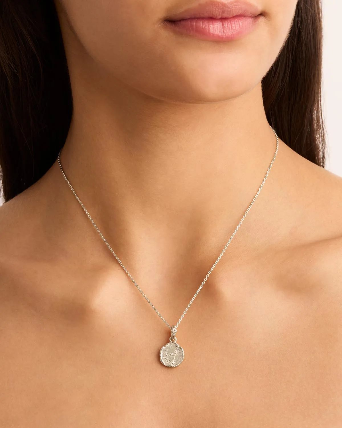 Sterling Silver Cosmic Love Zodiac Annex Link Pendant - Capricorn