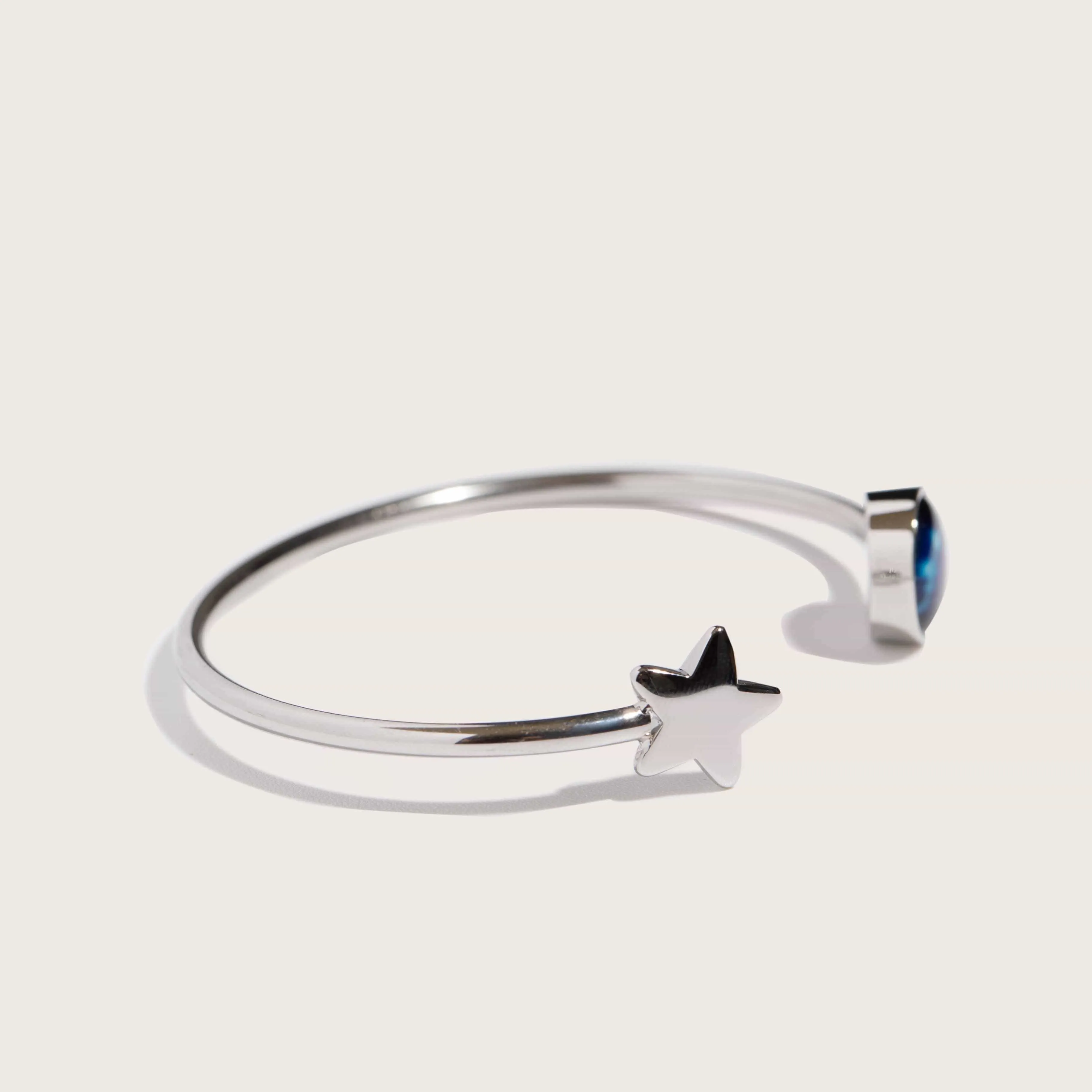 The Astral Starlight Cuff in Stainless Steel