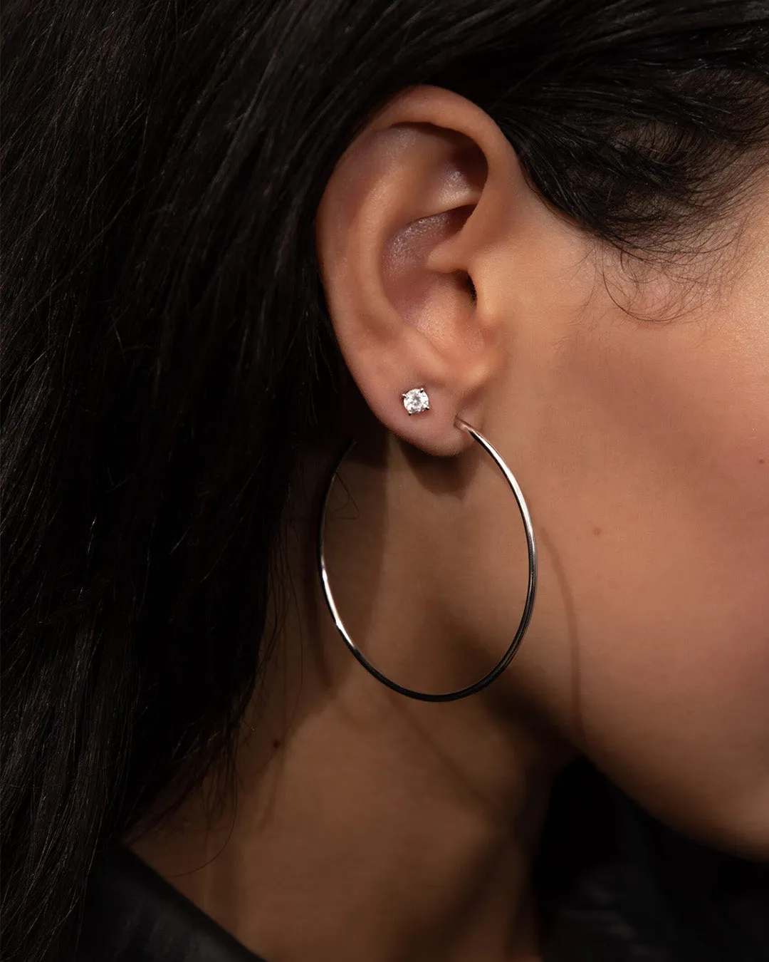 The Essential hoops - silver plated