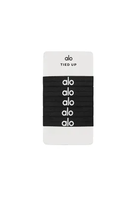 Tied Up Hair Elastic-5 Pack - Black