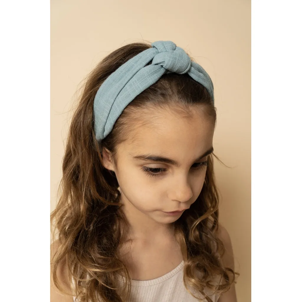 Top Knot | Headband - Sky Blue