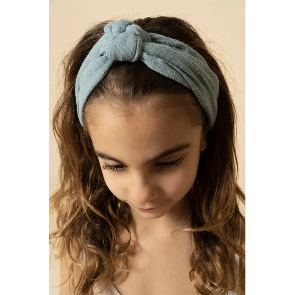 Top Knot | Headband - Sky Blue