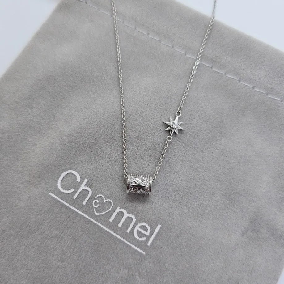Tunnel Cubic Zirconia Necklace