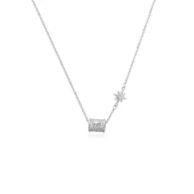 Tunnel Cubic Zirconia Necklace