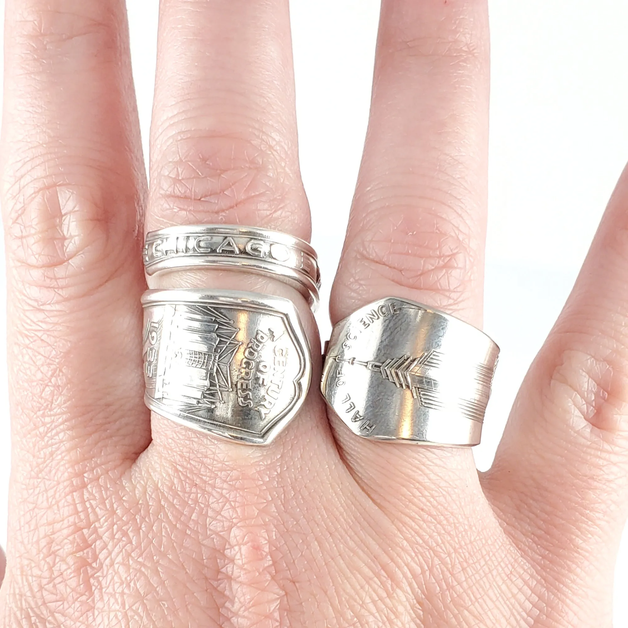 Vintage 1933 Chicago World's Fair A Century of Progress Spoon Ring - Made to Order