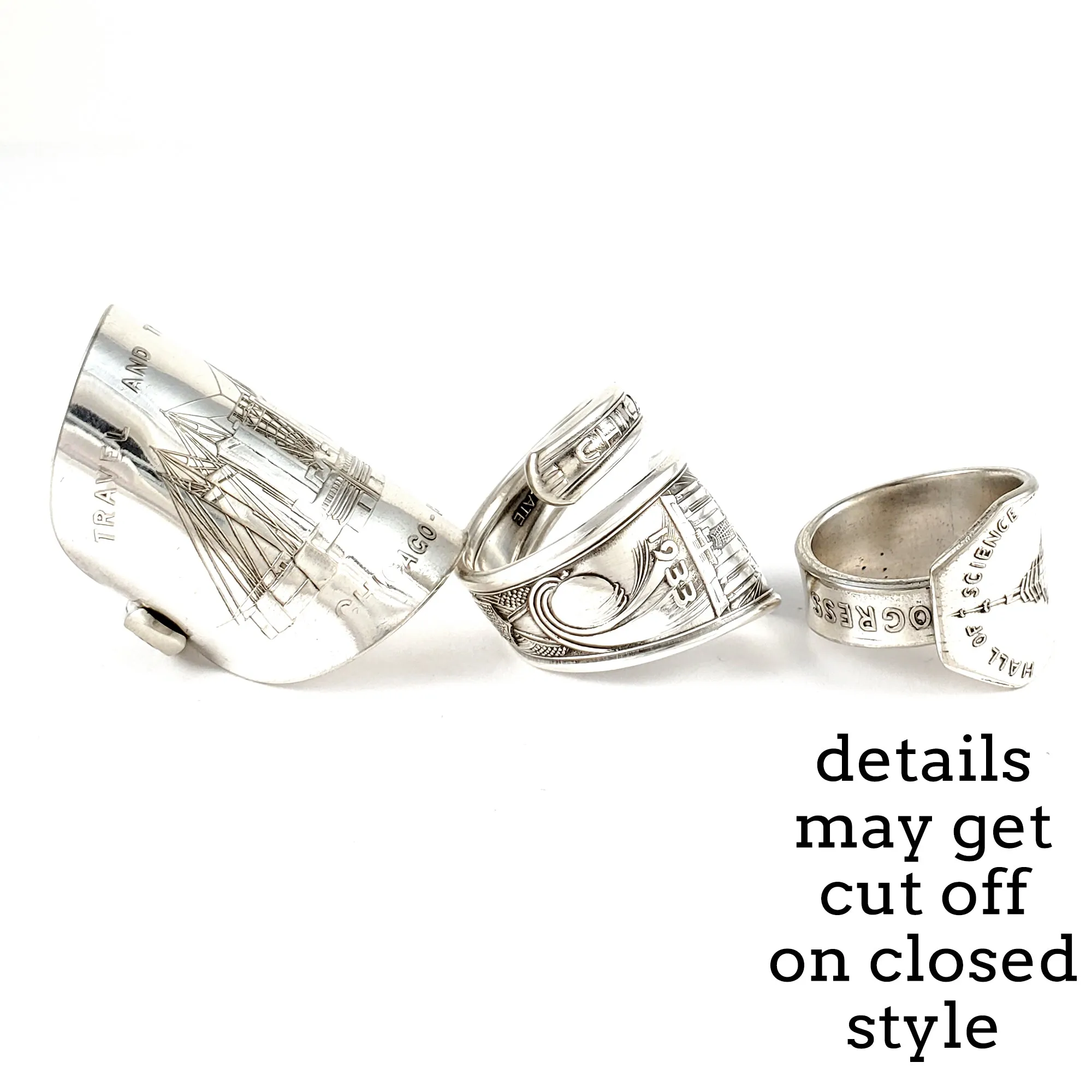 Vintage 1933 Chicago World's Fair A Century of Progress Spoon Ring - Made to Order