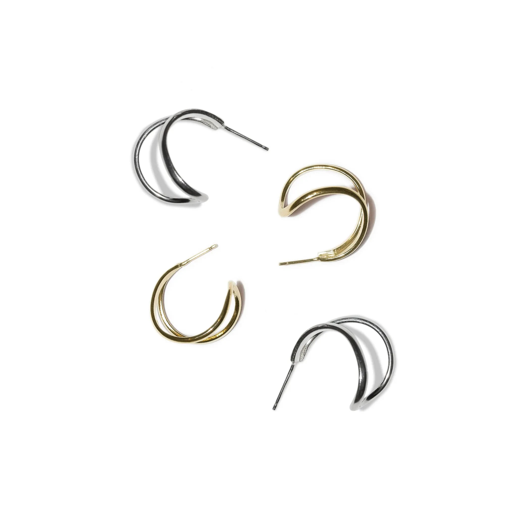 Wave Hoop Earrings