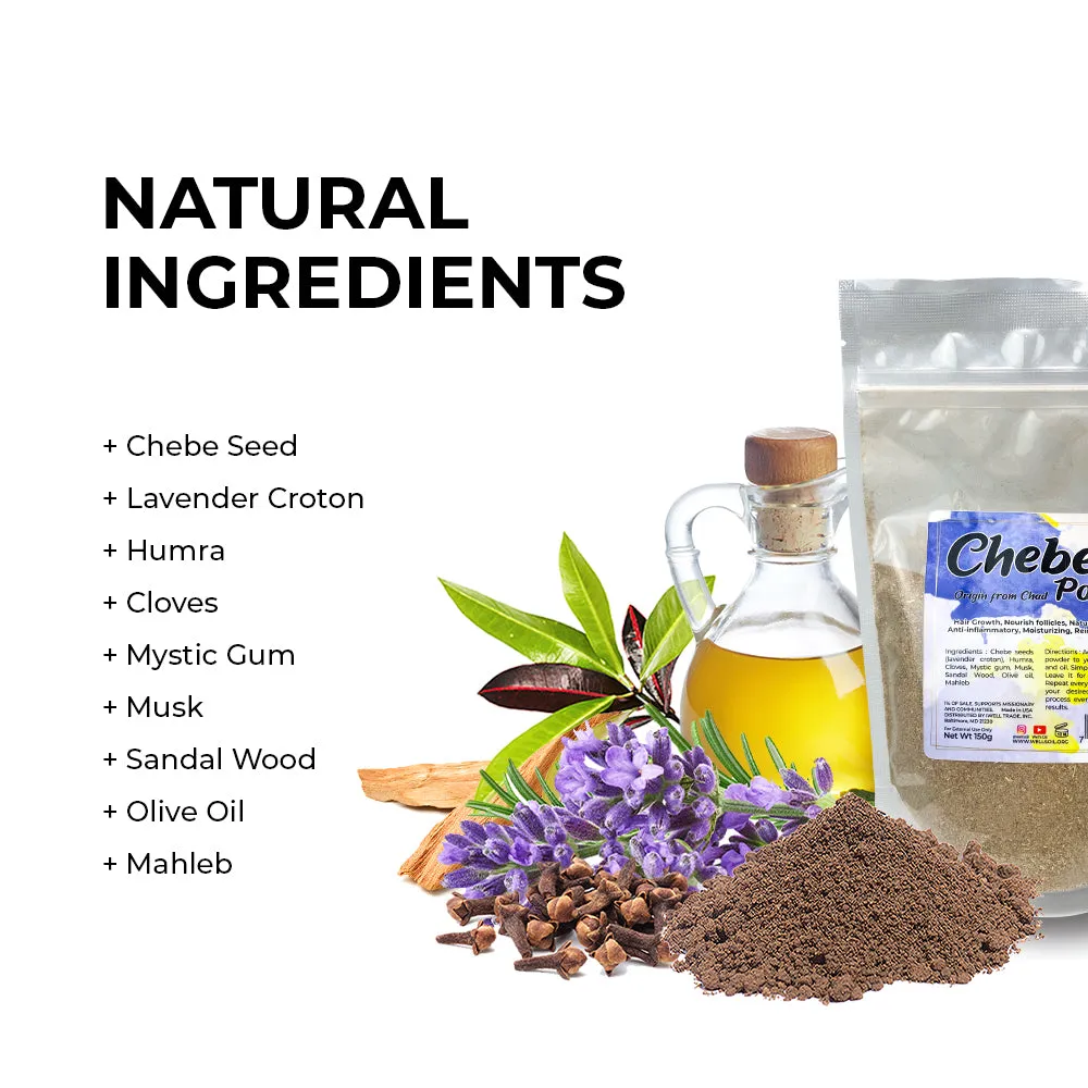 Well's Herb Dried Chebe(Powder) | 1.05 oz.