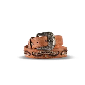 Womens Texas Country Western Leather Belt Sierra Orix corella