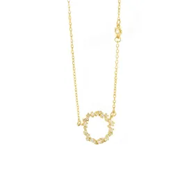 Zirconia Circle Pendant - Cleocharia